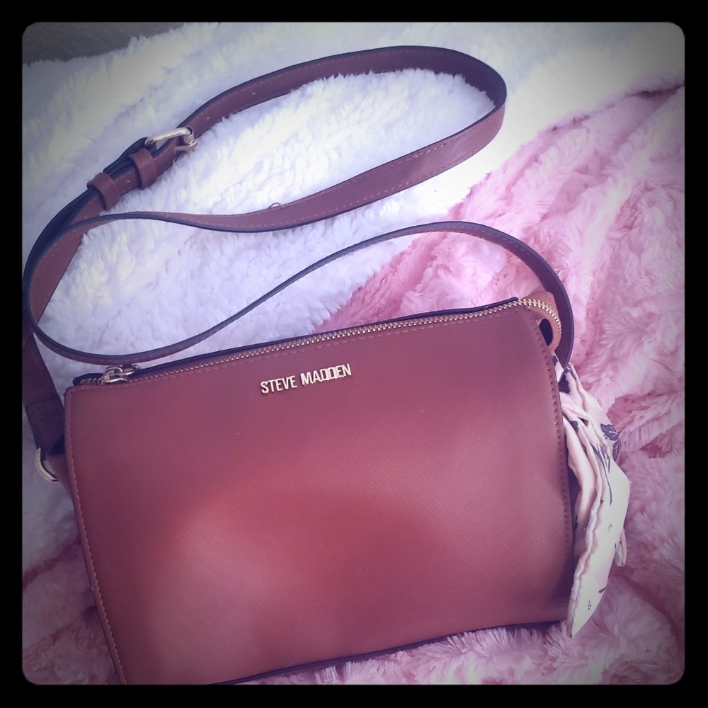Steve madden tan crossbody bag purse